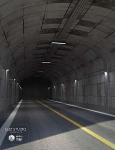 [daz场景] Base Road Tunnel-DAZ爱好者