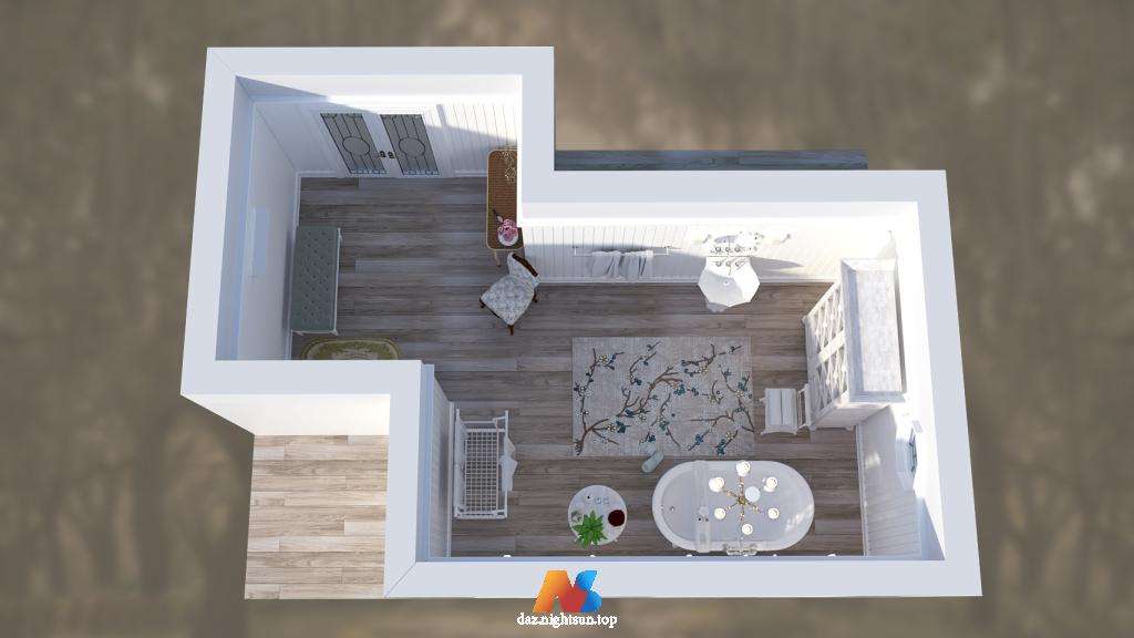 图片[3]-[daz场景] Rustic Chic Bathroom-DAZ爱好者