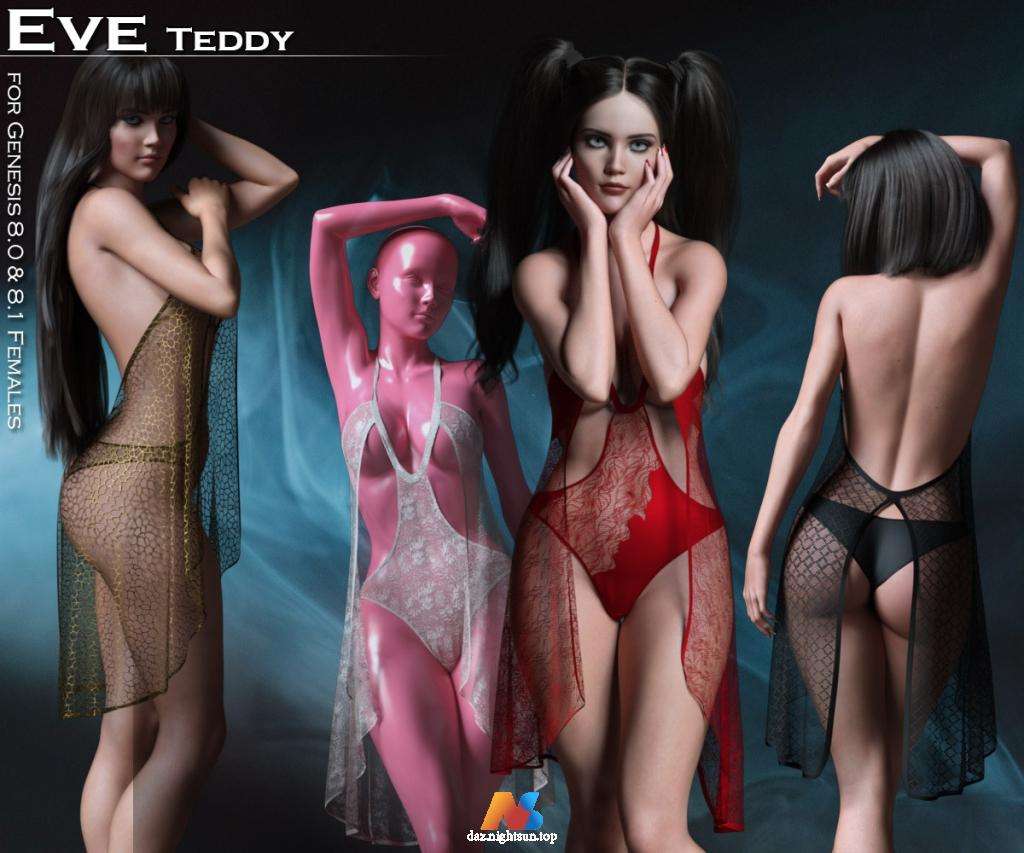 图片[1]-[daz服装] Eve Teddy for G8 and G8.1 Females-DAZ爱好者
