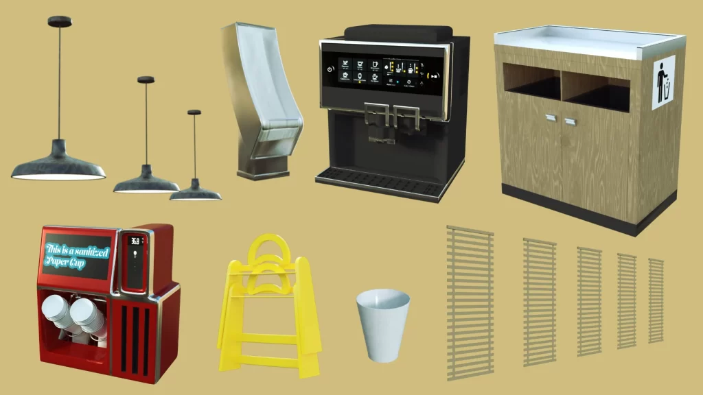 图片[7]-[daz场景] Office Cafeteria-DAZ爱好者