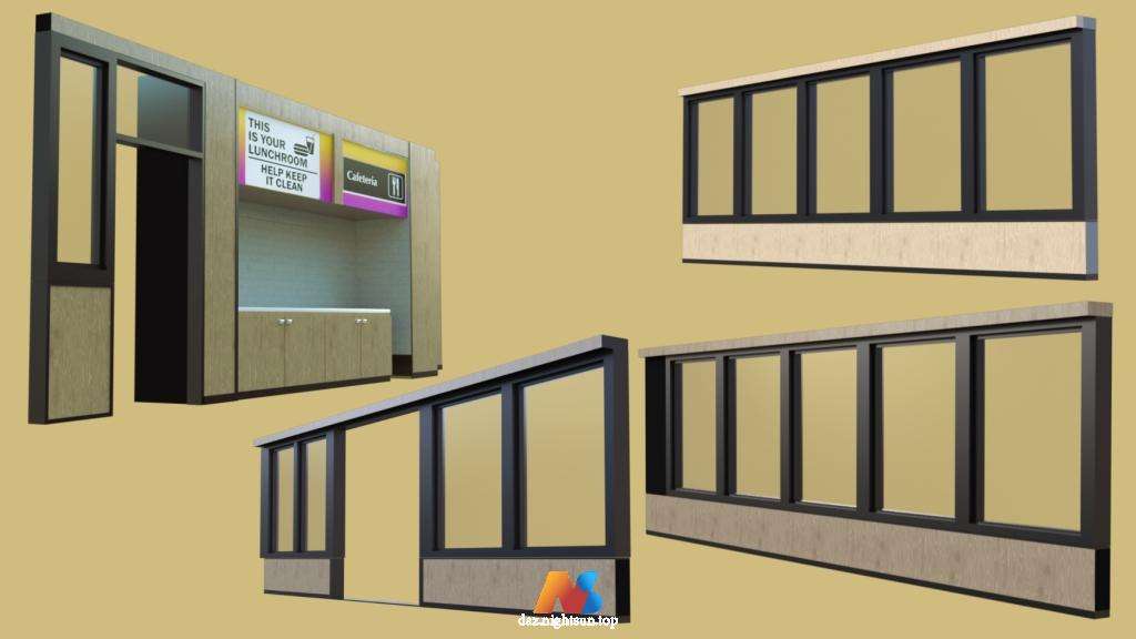 图片[5]-[daz场景] Office Cafeteria-DAZ爱好者