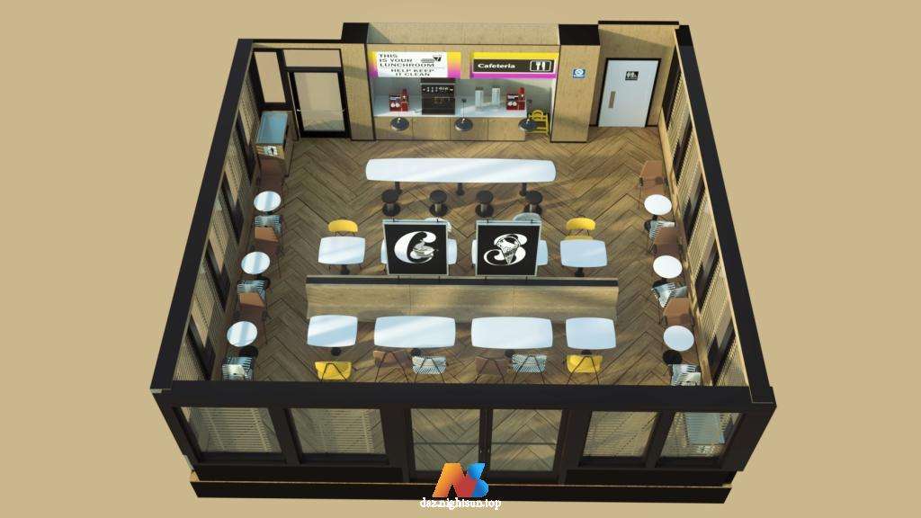 图片[2]-[daz场景] Office Cafeteria-DAZ爱好者