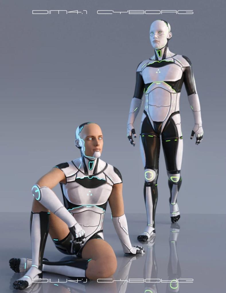 [daz服装] DIM4 Cyborg for Genesis 8.1 Males-DAZ爱好者