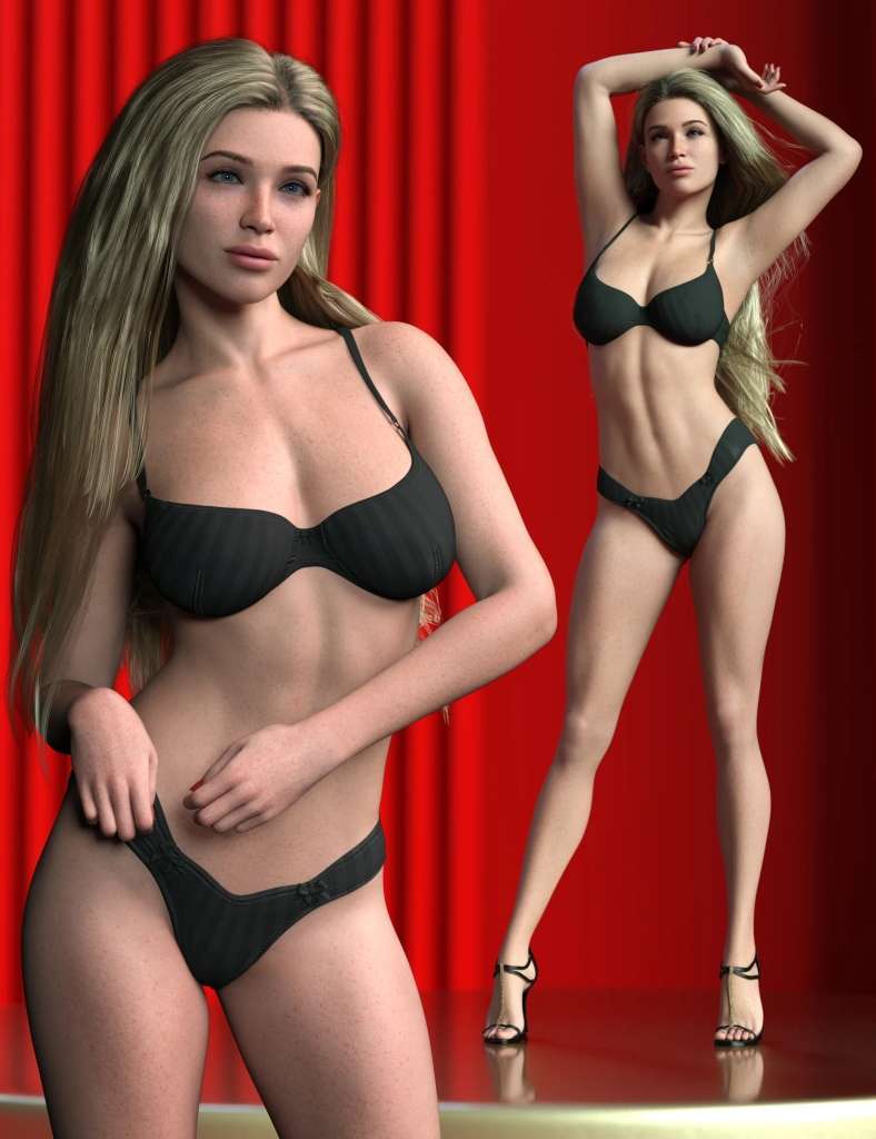 [daz姿势] Z Lingerie Model Shape and Pose Mega Set for Genesis 9-DAZ爱好者