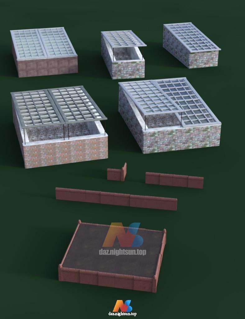 图片[3]-[daz环境] Victorian Garden Cold Frames and Edging Tiles-DAZ爱好者