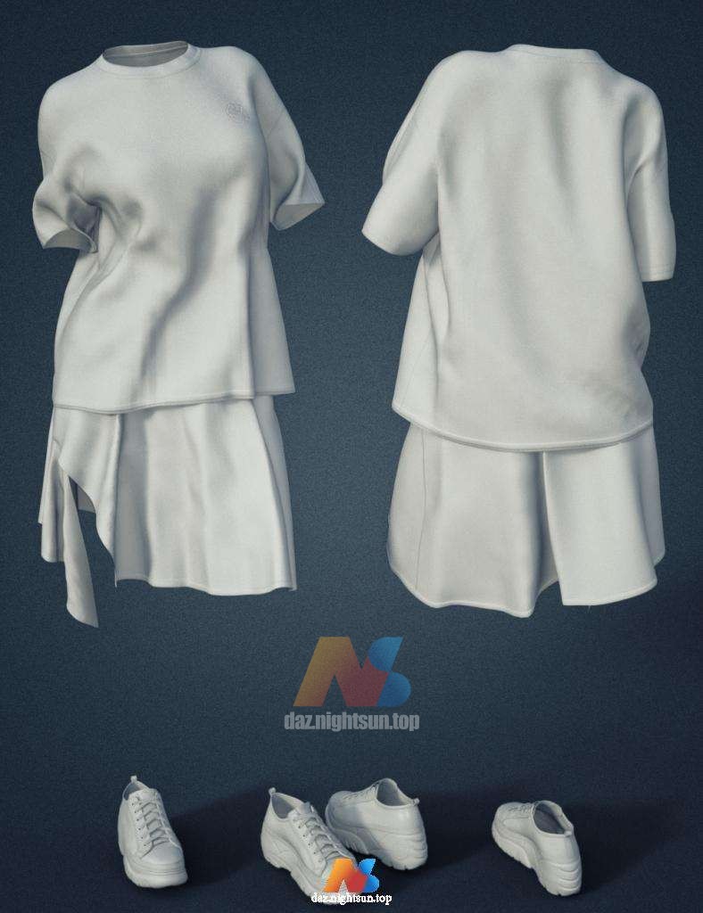 图片[5]-[daz服装] KuJ dForce Korean Casual Style Outfit for Genesis 8 and 8.1 Females-DAZ爱好者