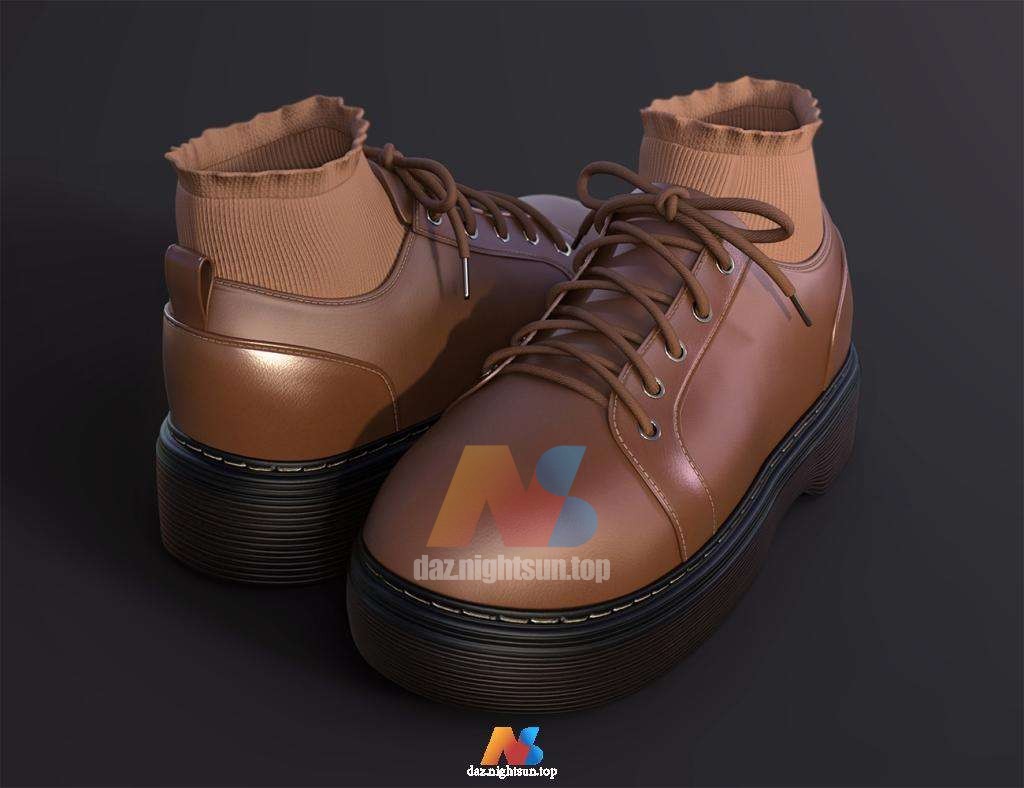 图片[2]-[daz服装] SU Round Toe Shoes for Genesis 8 and 8.1 Females-DAZ爱好者