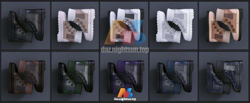 图片[3]-[daz服装] SU Short Boots for Genesis 8 and 8.1 Females-DAZ爱好者