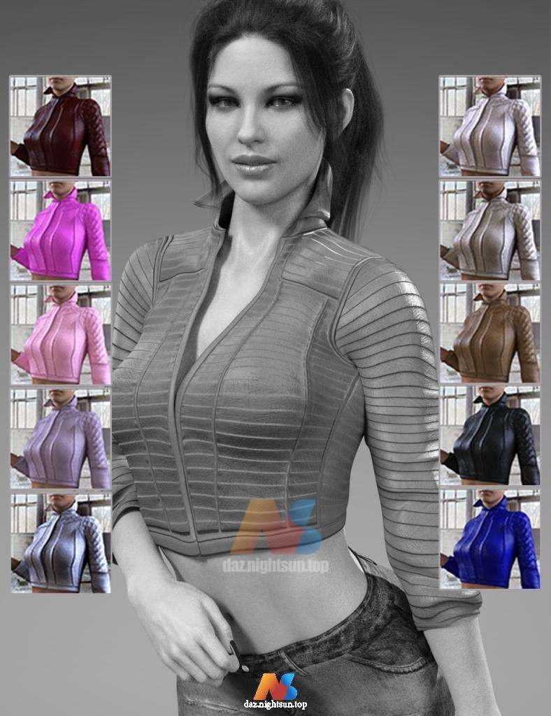 图片[2]-[daz服装] X-Fashion 4 in 1 Leather Jacket for Genesis 8 Female(s)-DAZ爱好者