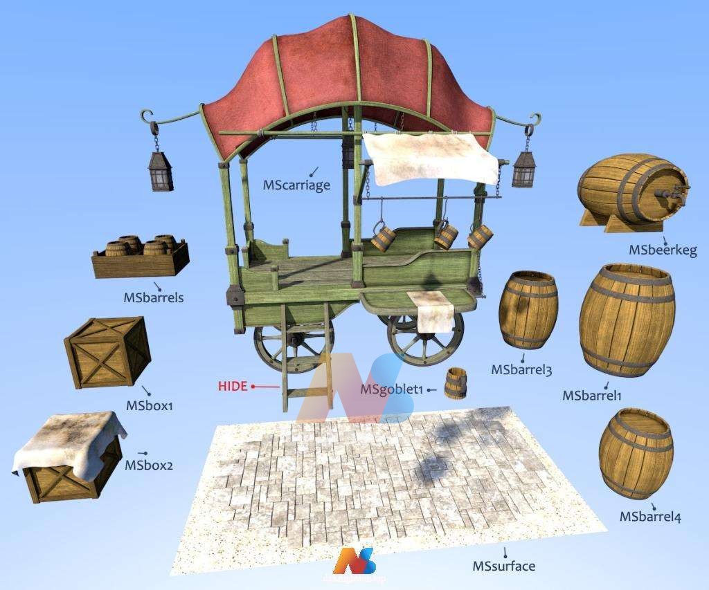 图片[2]-[daz道具] Moonshiner stall for Daz Studio-DAZ爱好者