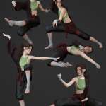 图片[4]-[daz姿势] KungFu Fury Poses for Genesis 8 and 8.1 Females-DAZ爱好者