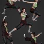 图片[2]-[daz姿势] KungFu Fury Poses for Genesis 8 and 8.1 Females-DAZ爱好者