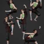 图片[6]-[daz姿势] KungFu Fury Poses for Genesis 8 and 8.1 Females-DAZ爱好者