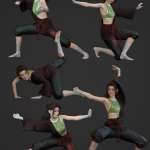 图片[5]-[daz姿势] KungFu Fury Poses for Genesis 8 and 8.1 Females-DAZ爱好者