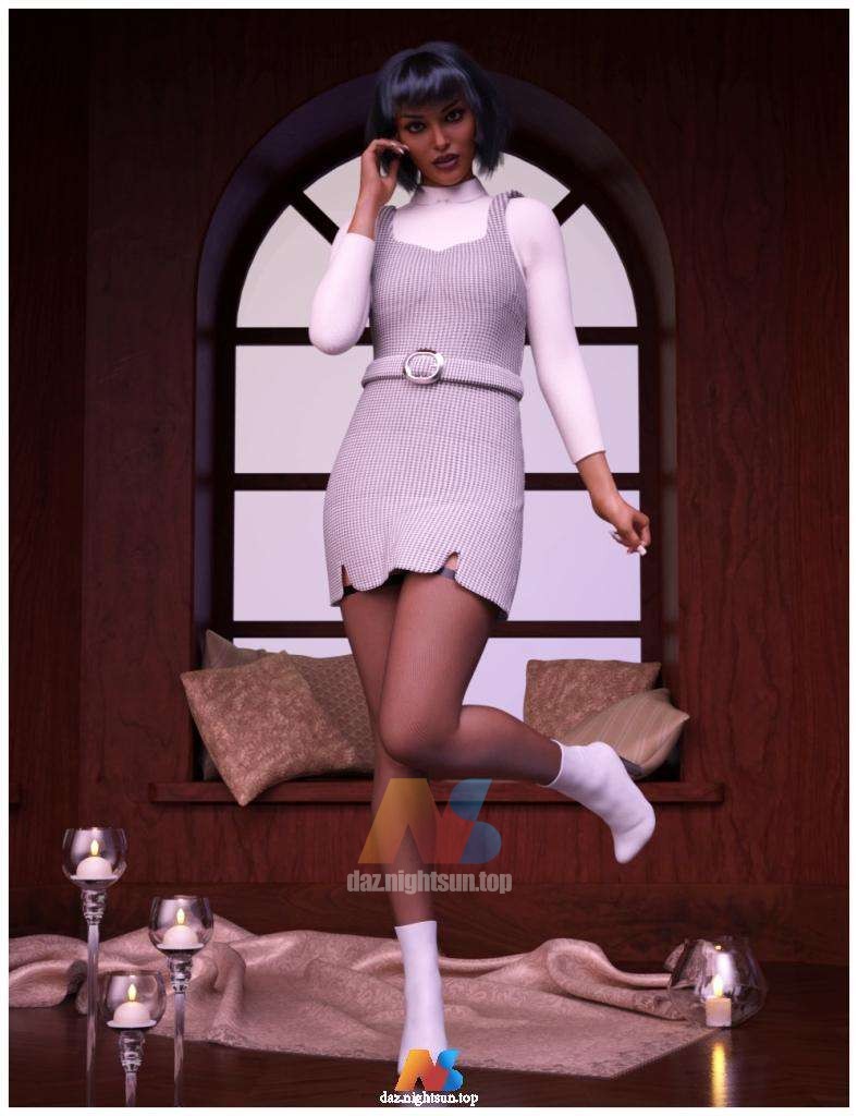 [daz服装] dForce Karine Mode for Genesis 8 Females-DAZ爱好者