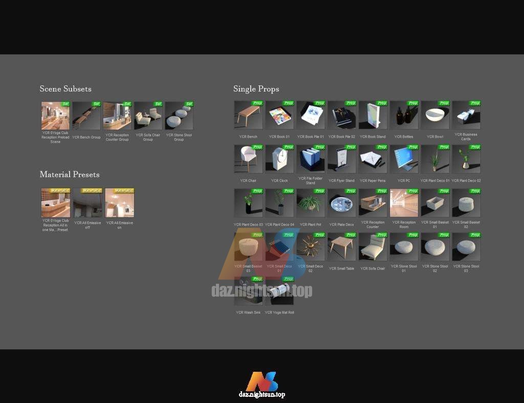 图片[2]-[daz场景] Yoga Club Reception-DAZ爱好者