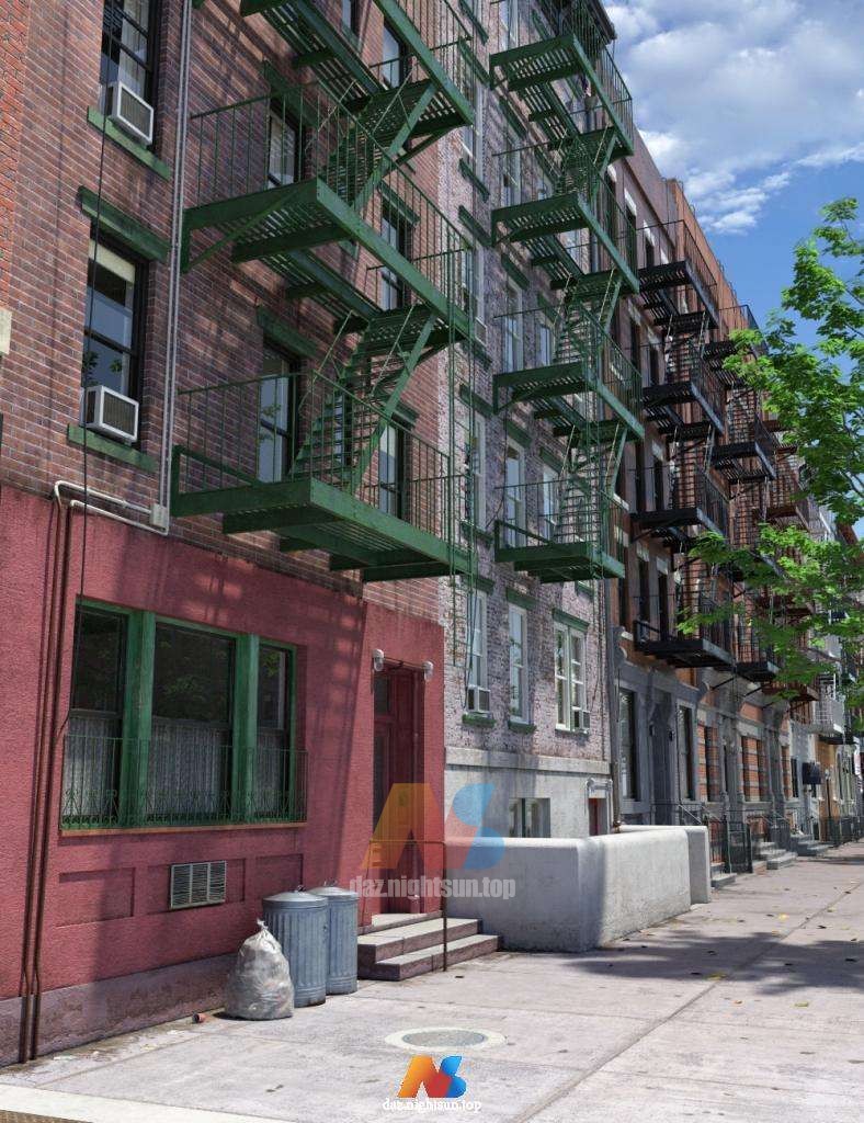 [daz场景] New York Tenements-DAZ爱好者