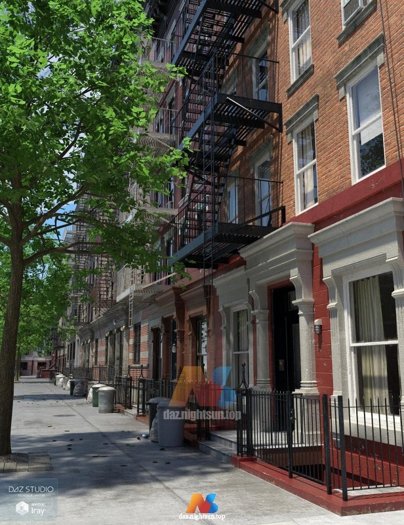 [daz场景] New York Tenements 2-DAZ爱好者