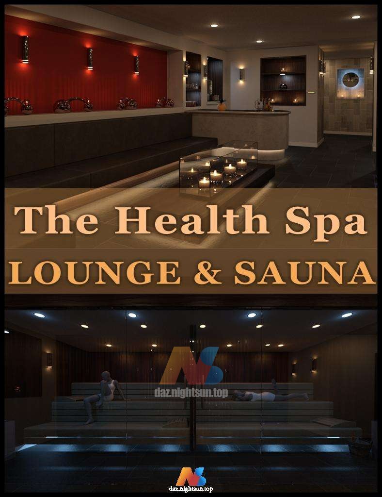 [daz场景] The Health Spa: Lounge and Sauna-DAZ爱好者