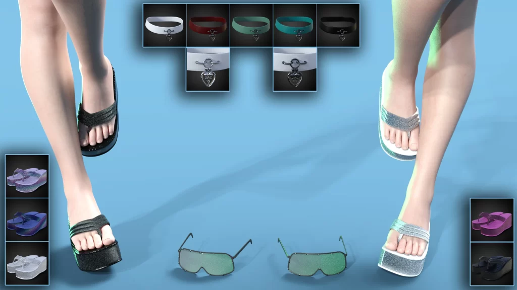 图片[2]-[daz服装] KUJ Fashion Tight Dress Outfit for Genesis 8 and 8.1 Female-DAZ爱好者