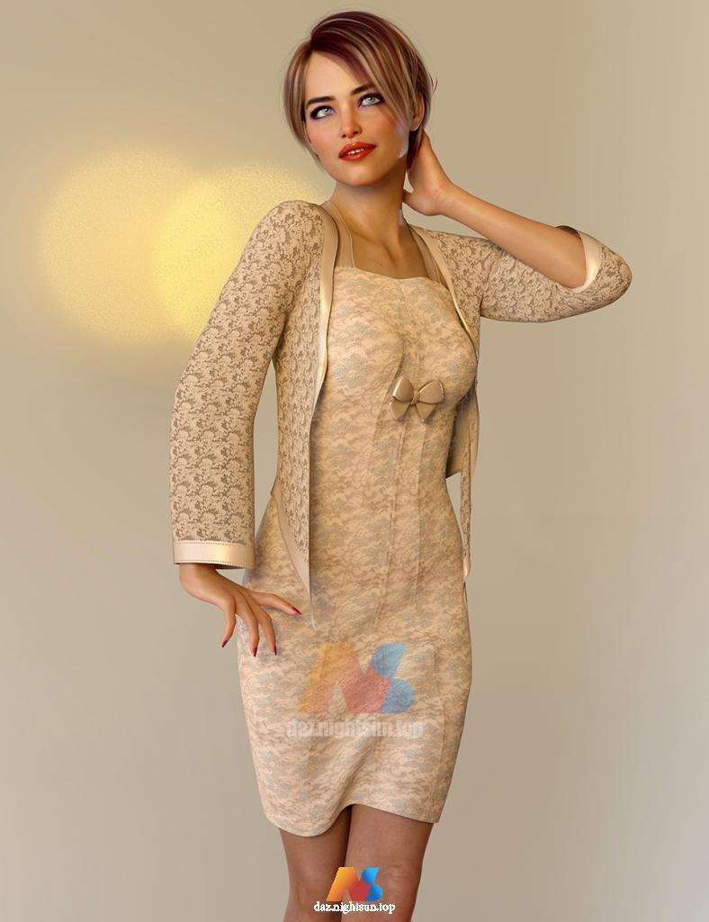 [daz服装] dForce Lola Outfit for Genesis 8 Female(s)-DAZ爱好者