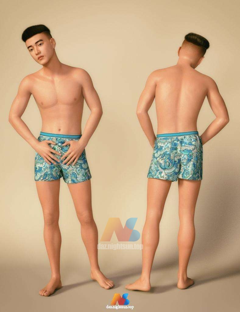 图片[2]-[daz角色] GN Jun Jie HD for Genesis 8.1 Males-DAZ爱好者