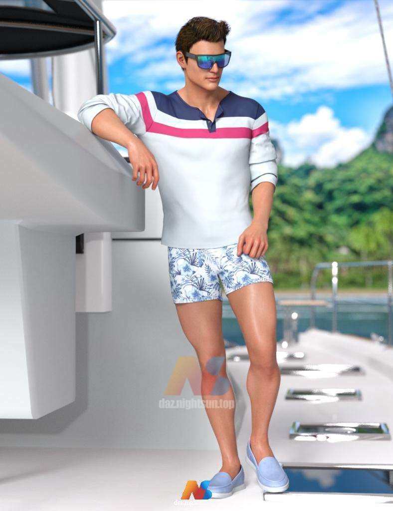 [daz合集] Chasing Summer Bundle for Genesis 8.1 Males