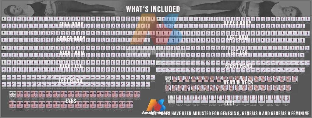 图片[3]-[daz姿势] Z Ultimate Standing Pose Variety for Genesis 8 Female and Genesis 9-DAZ爱好者