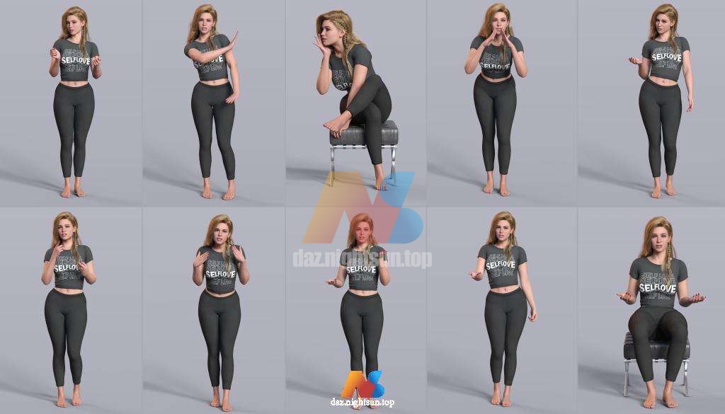 图片[3]-[daz姿势] Z Ultimate Conversation for Genesis 8 Female and Genesis 9-DAZ爱好者