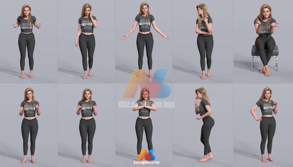 图片[4]-[daz姿势] Z Ultimate Conversation for Genesis 8 Female and Genesis 9-DAZ爱好者