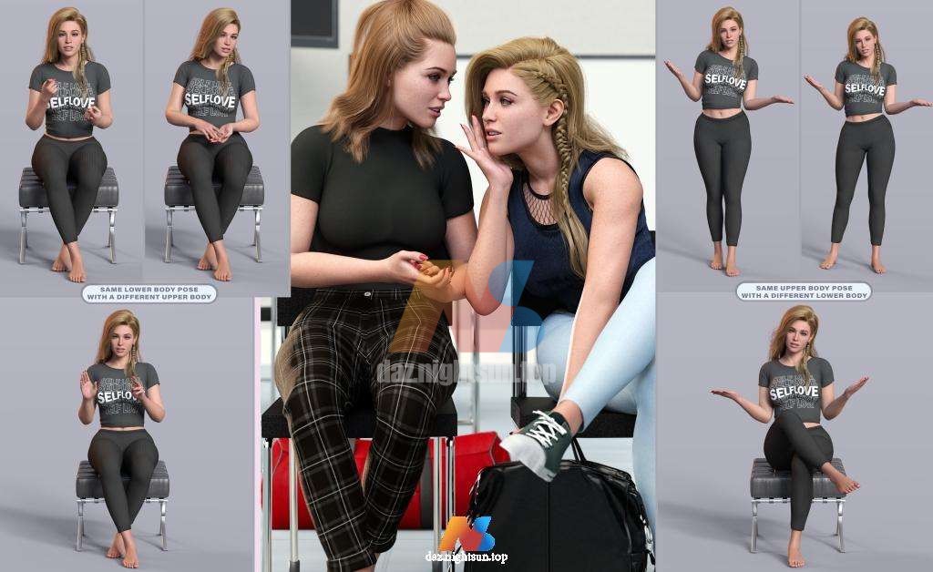 图片[2]-[daz姿势] Z Ultimate Conversation for Genesis 8 Female and Genesis 9-DAZ爱好者