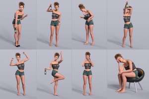 图片[3]-[daz姿势] Z Tipsy and Hungover for Genesis 9 and 8-DAZ爱好者