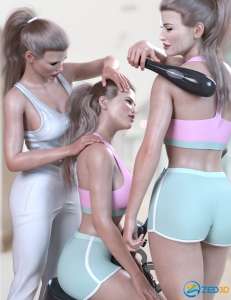 [daz姿势] Z Massage Equipment and Poses for Genesis 8-DAZ爱好者