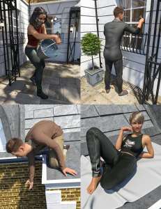 图片[3]--[daz姿势] London Courtyard Poses and Props for Genesis 8-DAZ爱好者