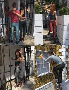 图片[2]--[daz姿势] London Courtyard Poses and Props for Genesis 8-DAZ爱好者