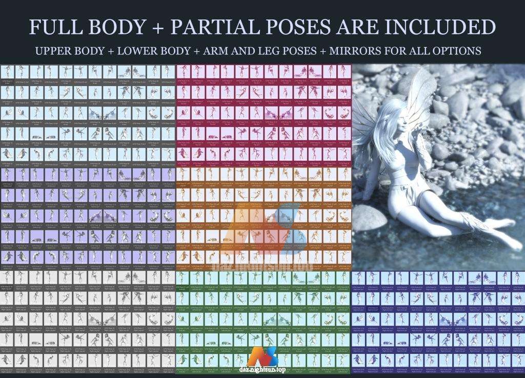 图片[2]-[daz姿势] iV Fairy Magic Poses for Genesis 8 Female(s)-DAZ爱好者