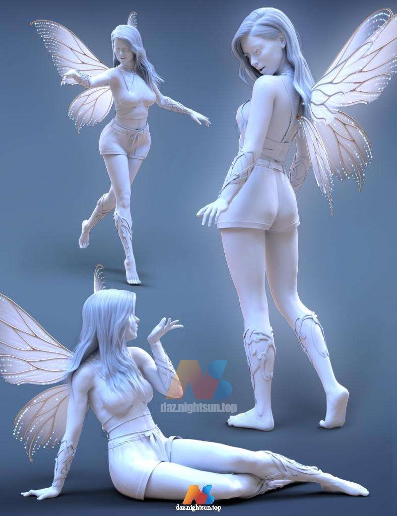 [daz姿势] iV Fairy Magic Poses for Genesis 8 Female(s)-DAZ爱好者