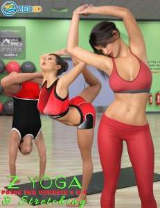 [daz姿势] Z Yoga and Stretching Pose Mega Set-DAZ爱好者
