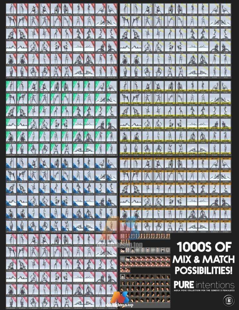 图片[2]-[daz姿势] i13 PURE INTENTIONS Pose-DAZ爱好者