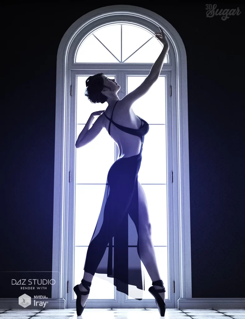 [daz姿势] 101 Series: Pure Grace Poses and Ballet Shoes for Genesis 8 Female-DAZ爱好者