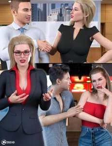 [daz姿势] Z Conversation and Disagreement Pose Mega Set for Genesis 8 and 8.1-DAZ爱好者