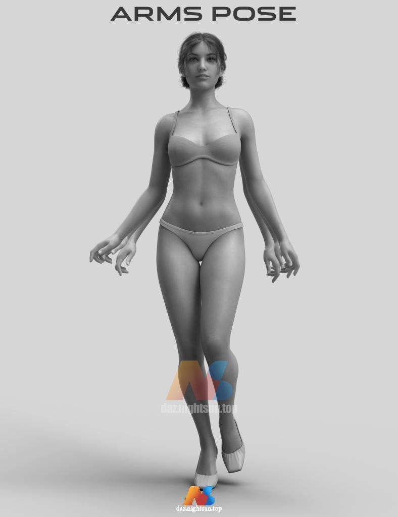 [daz动画] Walk Feminine for Fashion Shows for Genesis 8 and 8.1 Females-DAZ爱好者