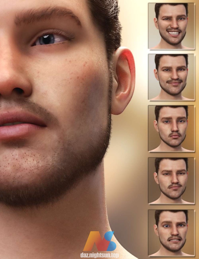 [daz表情] Big Expressive 8.1 for Genesis 8.1 Male-DAZ爱好者