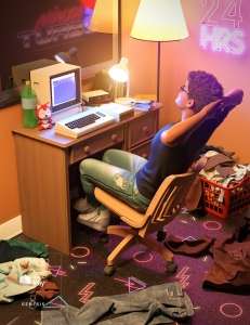 图片[2]-[daz姿势] Retro Gamer Poses for Genesis 8 Male-DAZ爱好者