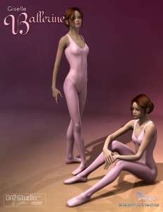[daz姿势] Giselle 6 Ballerina Poses & En Pointe Shoes-DAZ爱好者
