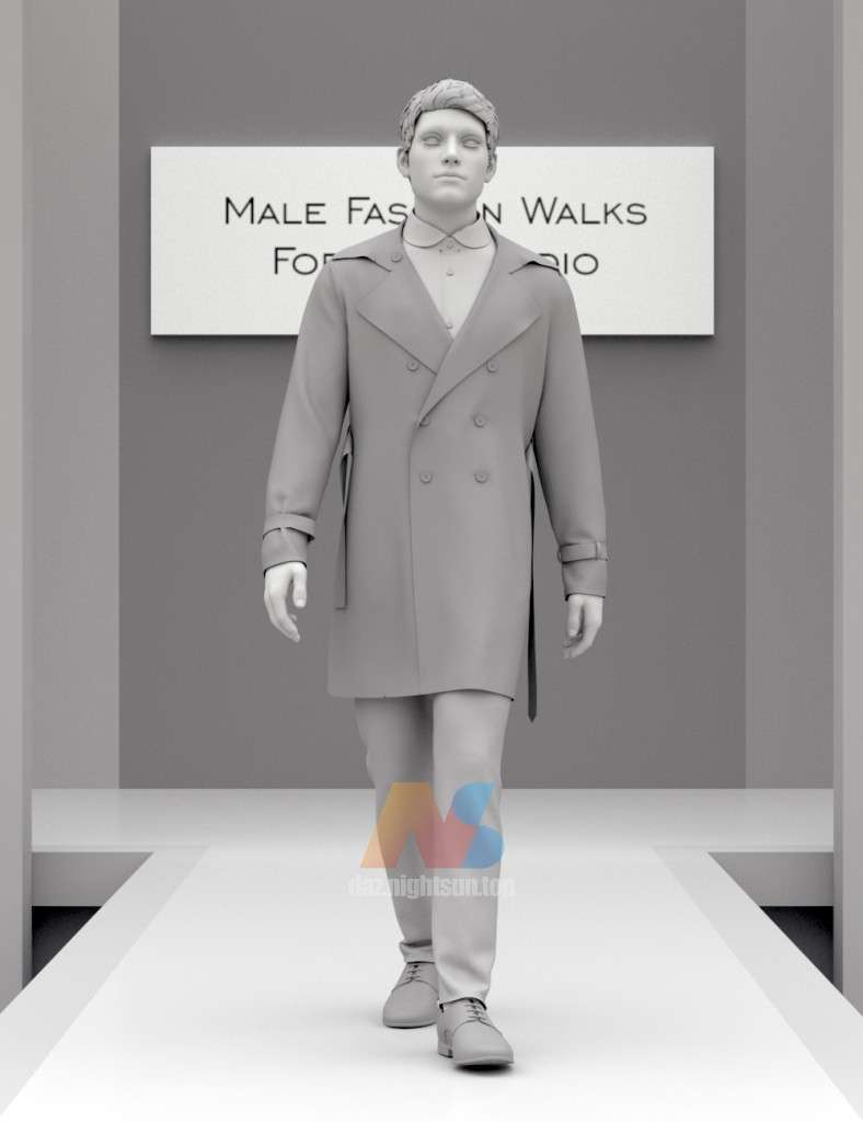 [daz动画] Fashion Walks for Genesis 8 and 8.1 Males-DAZ爱好者