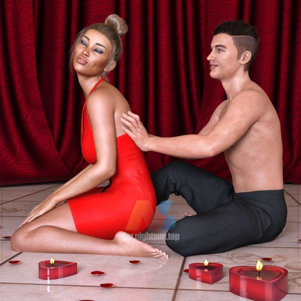 [daz姿势] Z Romantic Massage Couple Poses for Genesis 3 and 8
