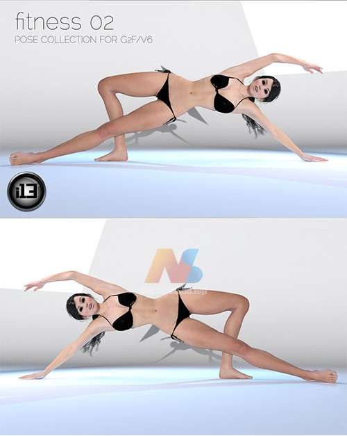 [daz姿势] i13 Fitness Part 2-DAZ爱好者