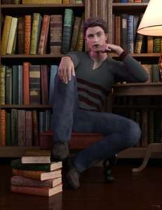 [daz姿势] Sitting Poses for Genesis 8 Male-DAZ爱好者