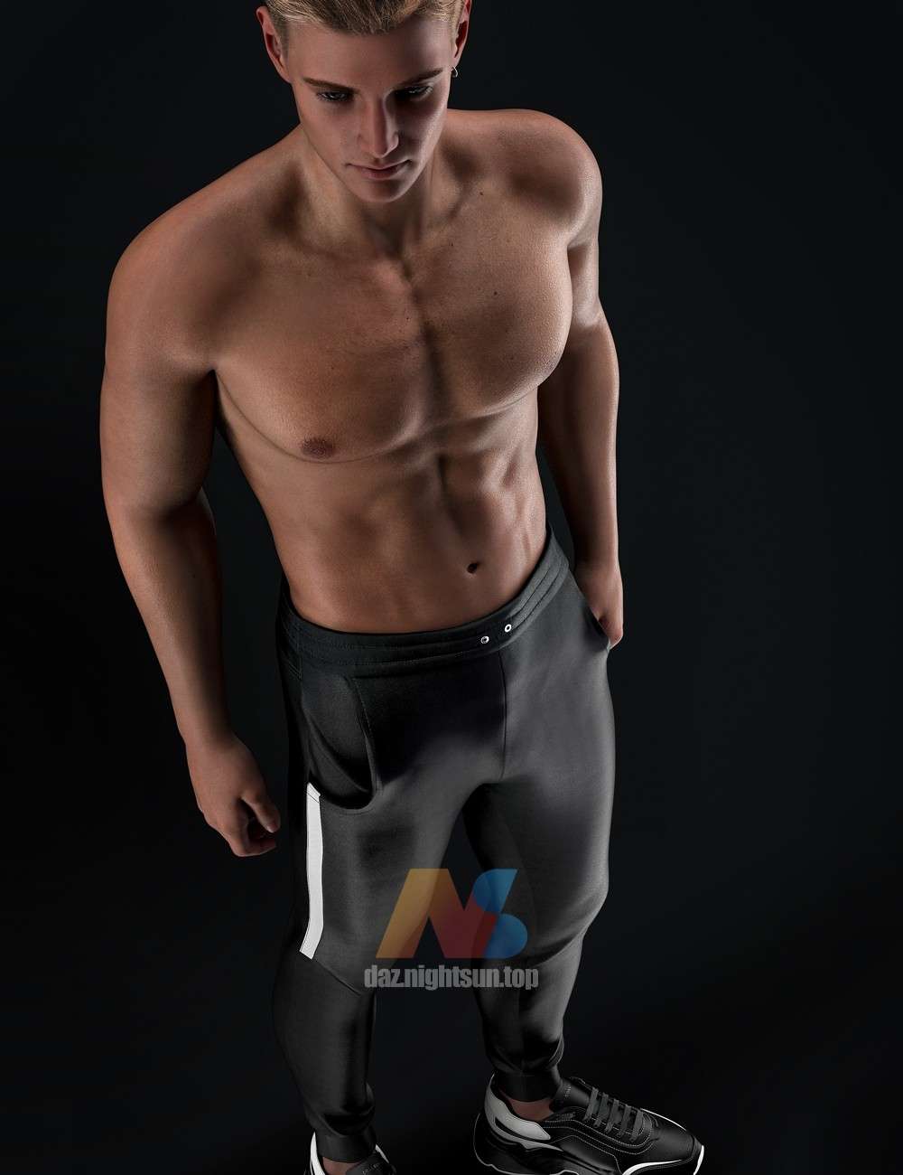 [daz服装] AJC College Times Pants for Genesis 8 and 8.1 Males-DAZ爱好者